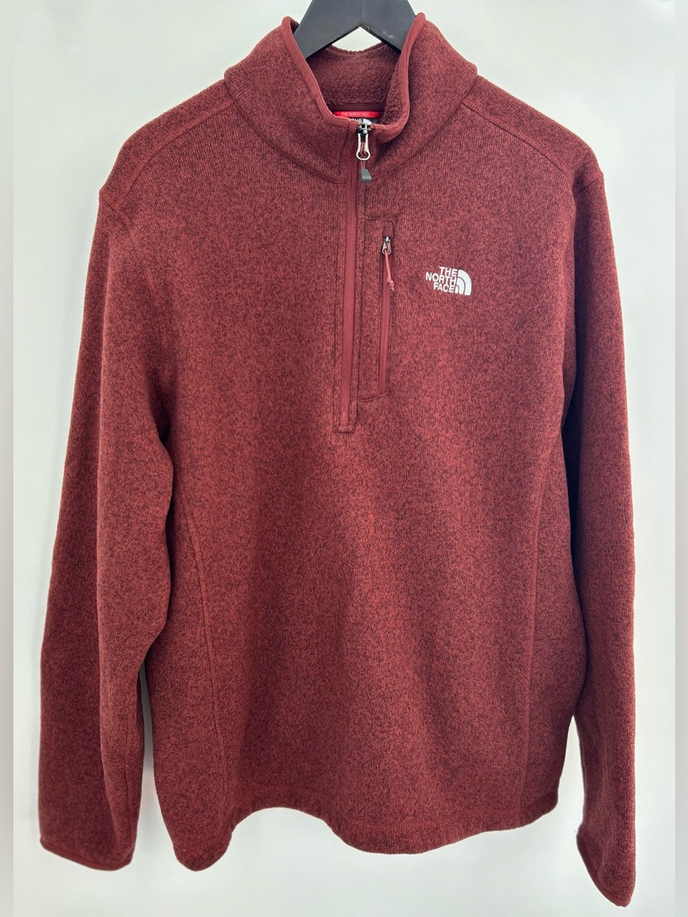 The North Face Gordon Lyons 1/4 Zip Sweater Fleece Pullover Men’s XL Rust